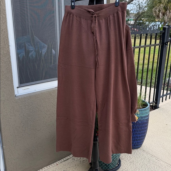 EKOUAER Brown Two-Piece Lounge Set - Picture 3 of 7